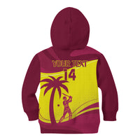 Custom West Indies Cricket Kid Hoodie 2024 World Cup Go Windies - Wonder Print Shop
