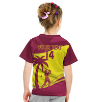 Custom West Indies Cricket Kid T Shirt 2024 World Cup Go Windies - Wonder Print Shop