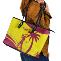 Custom West Indies Cricket Leather Tote Bag 2024 World Cup Go Windies - Wonder Print Shop