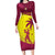 Custom West Indies Cricket Long Sleeve Bodycon Dress 2024 World Cup Go Windies