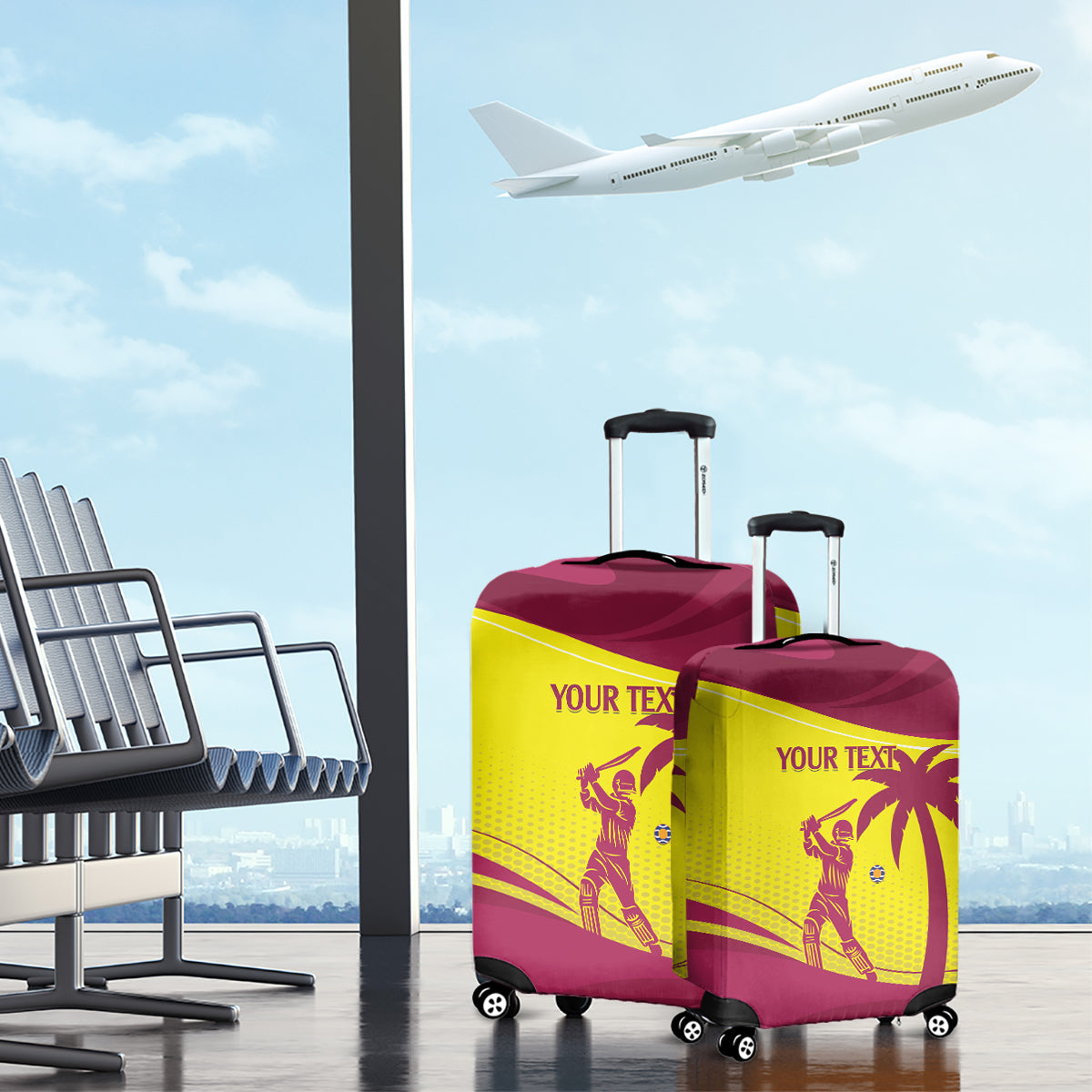 Custom West Indies Cricket Luggage Cover 2024 World Cup Go Windies - Wonder Print Shop