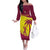 Custom West Indies Cricket Off The Shoulder Long Sleeve Dress 2024 World Cup Go Windies - Wonder Print Shop