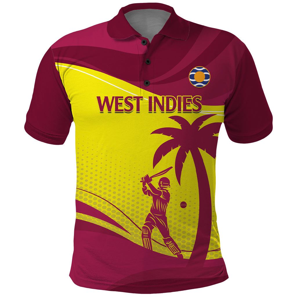 Custom West Indies Cricket Polo Shirt 2024 World Cup Go Windies
