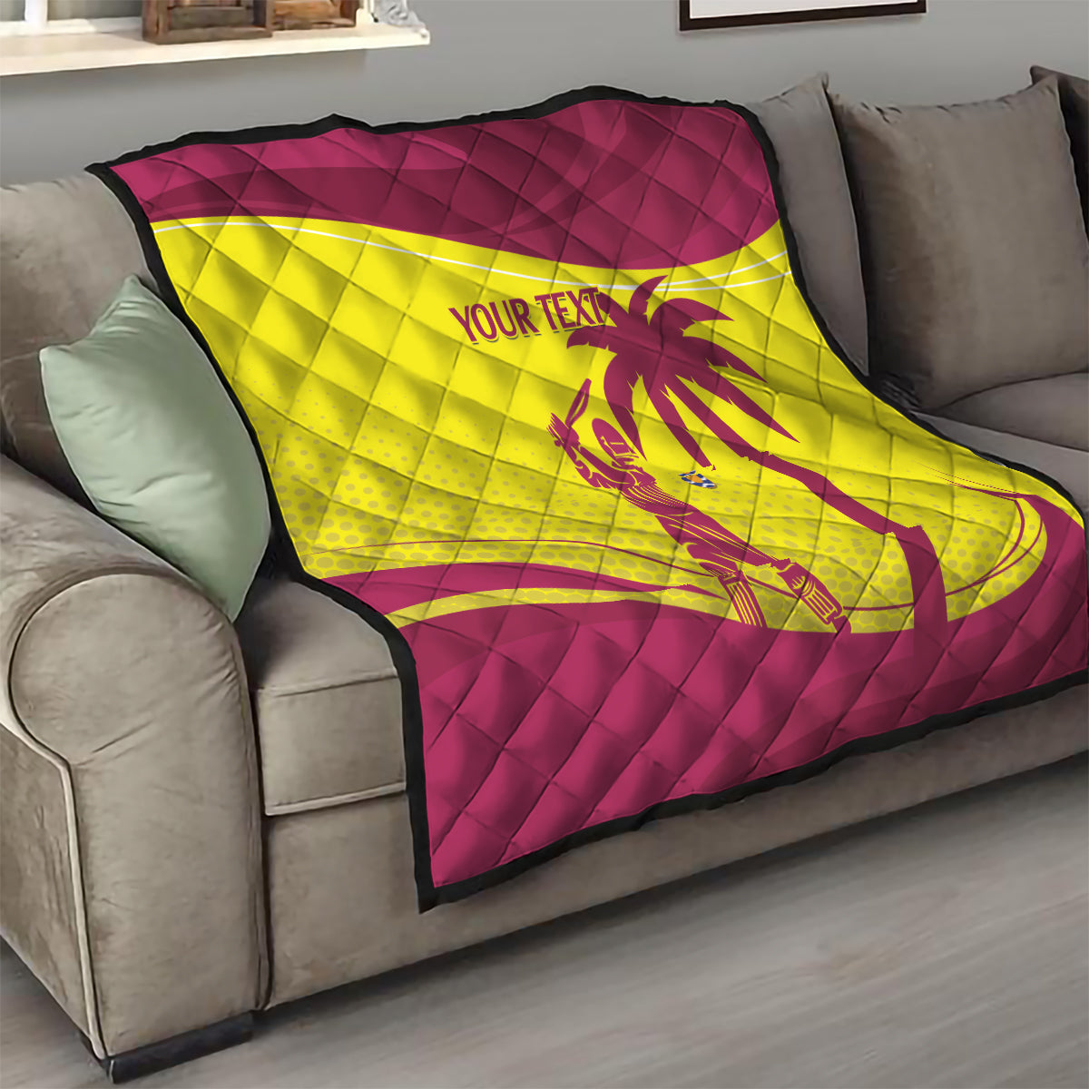 Custom West Indies Cricket Quilt 2024 World Cup Go Windies - Wonder Print Shop