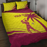 Custom West Indies Cricket Quilt Bed Set 2024 World Cup Go Windies - Wonder Print Shop