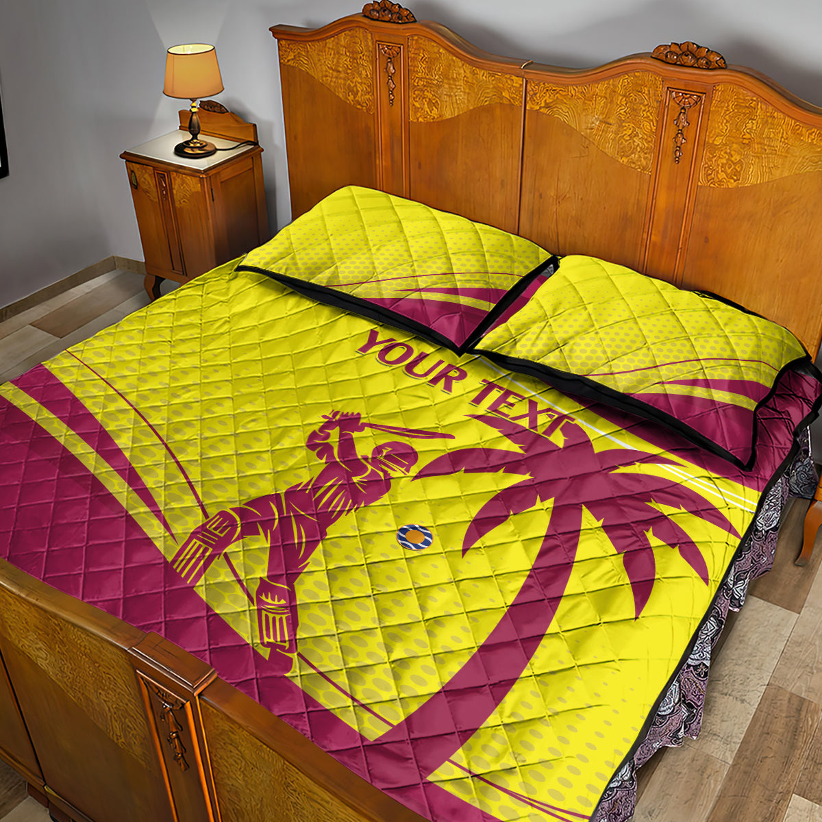 Custom West Indies Cricket Quilt Bed Set 2024 World Cup Go Windies - Wonder Print Shop