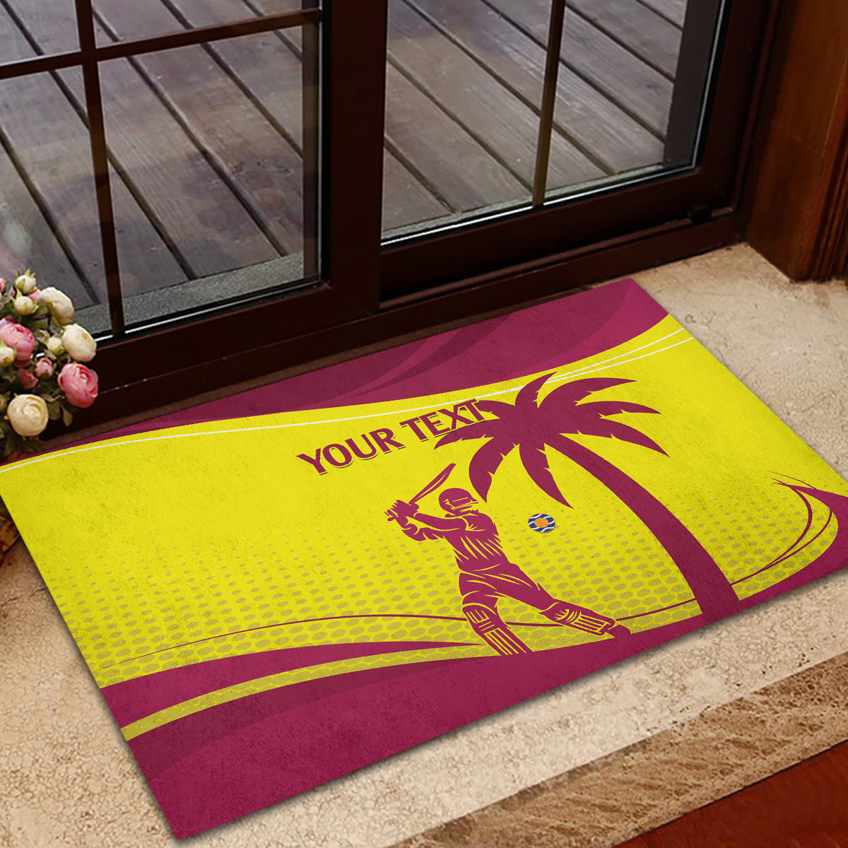 Custom West Indies Cricket Rubber Doormat 2024 World Cup Go Windies - Wonder Print Shop
