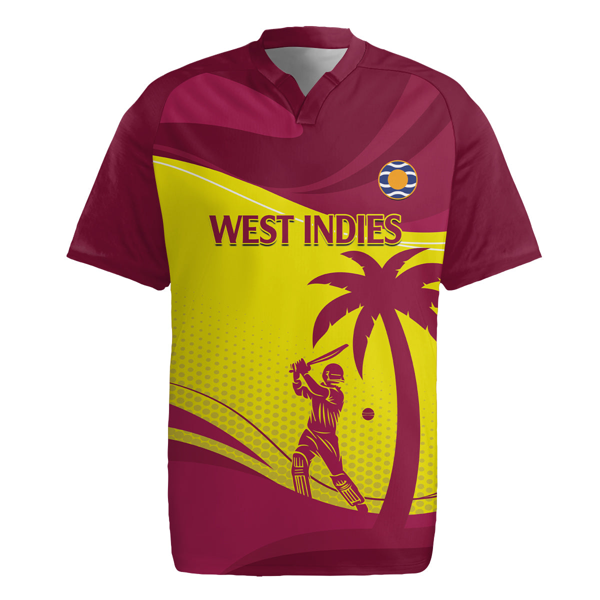 Custom West Indies Cricket Rugby Jersey 2024 World Cup Go Windies