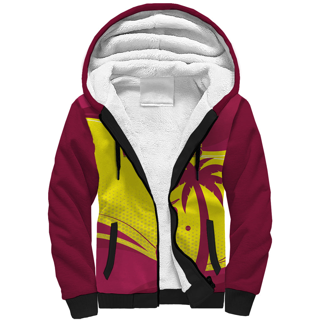 Custom West Indies Cricket Sherpa Hoodie 2024 World Cup Go Windies - Wonder Print Shop