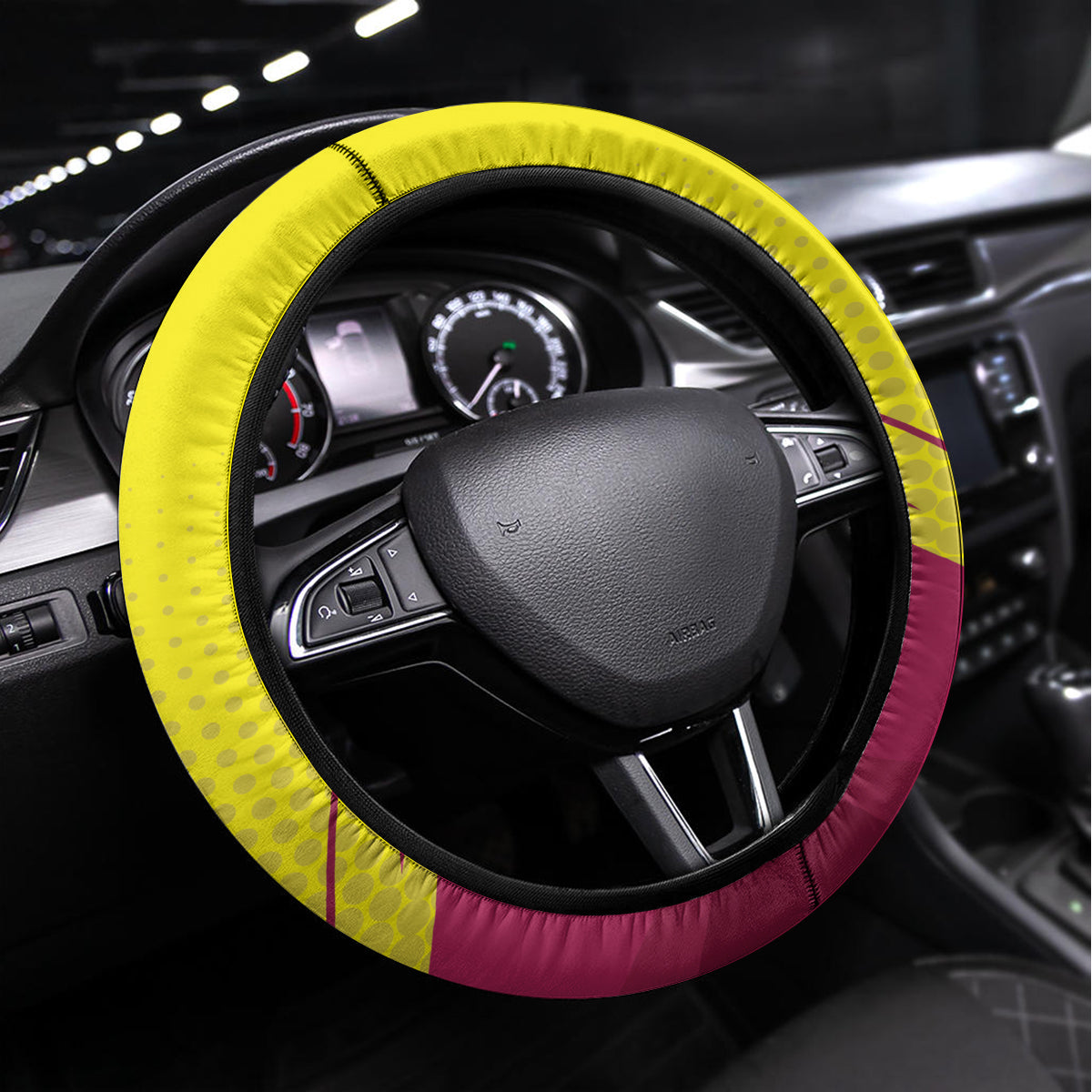 Custom West Indies Cricket Steering Wheel Cover 2024 World Cup Go Windies - Wonder Print Shop