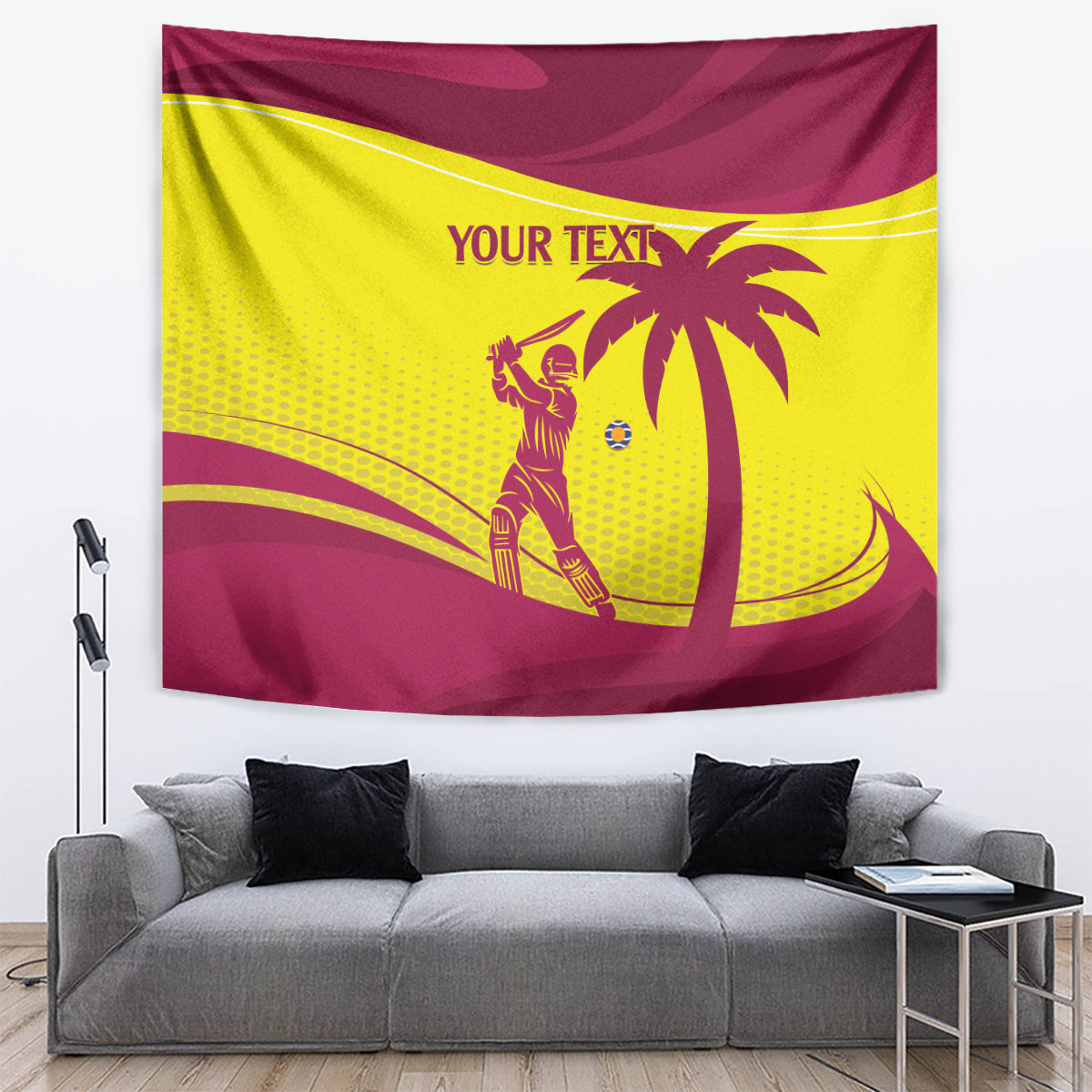 Custom West Indies Cricket Tapestry 2024 World Cup Go Windies