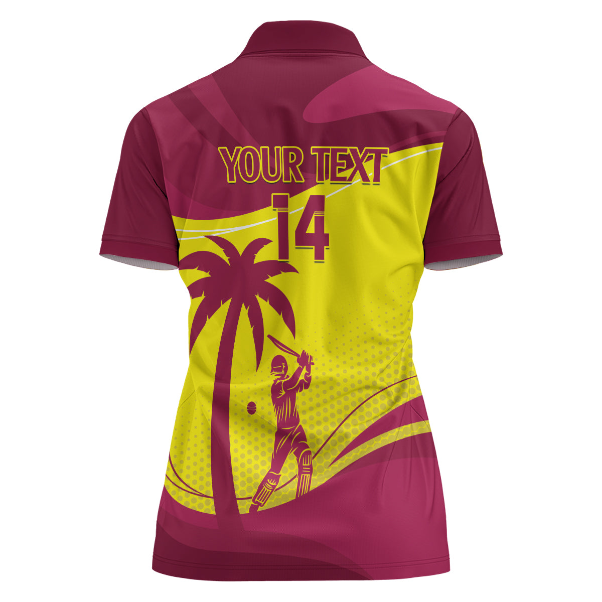 Custom West Indies Cricket Women Polo Shirt 2024 World Cup Go Windies - Wonder Print Shop