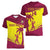 Custom West Indies Cricket Women V-Neck T-Shirt 2024 World Cup Go Windies