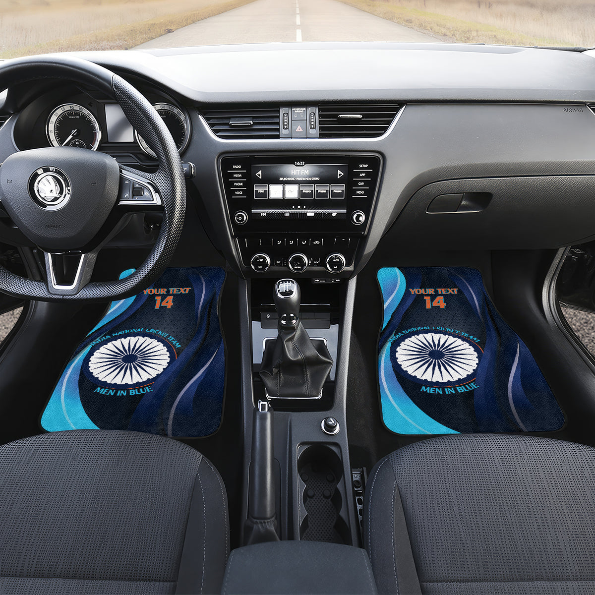 Custom India Cricket Car Mats 2024 World Cup Go Men in Blue - Wonder Print Shop