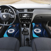 Custom India Cricket Car Mats 2024 World Cup Go Men in Blue - Wonder Print Shop