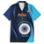 Custom India Cricket Family Matching Summer Maxi Dress and Hawaiian Shirt 2024 World Cup Go Men in Blue - Wonder Print Shop