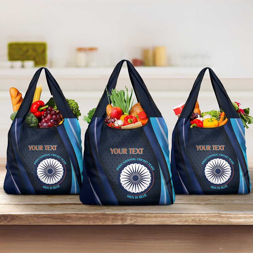 Custom India Cricket Grocery Bag World Cup Go Men in Blue