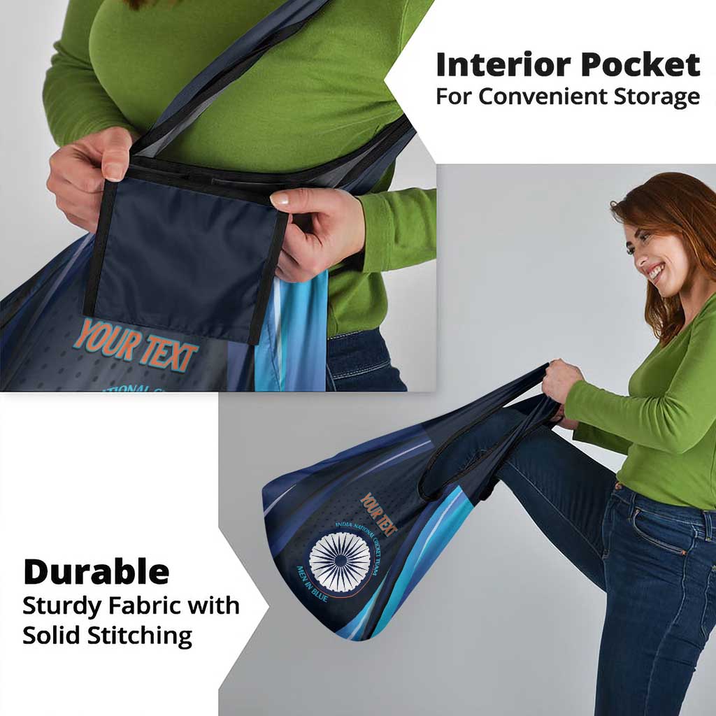 Custom India Cricket Grocery Bag World Cup Go Men in Blue