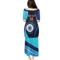 Custom India Cricket Puletasi 2024 World Cup Go Men in Blue - Wonder Print Shop