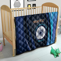 Custom India Cricket Quilt 2024 World Cup Go Men in Blue - Wonder Print Shop