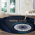 Custom India Cricket Round Carpet 2024 World Cup Go Men in Blue