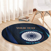 Custom India Cricket Round Carpet 2024 World Cup Go Men in Blue