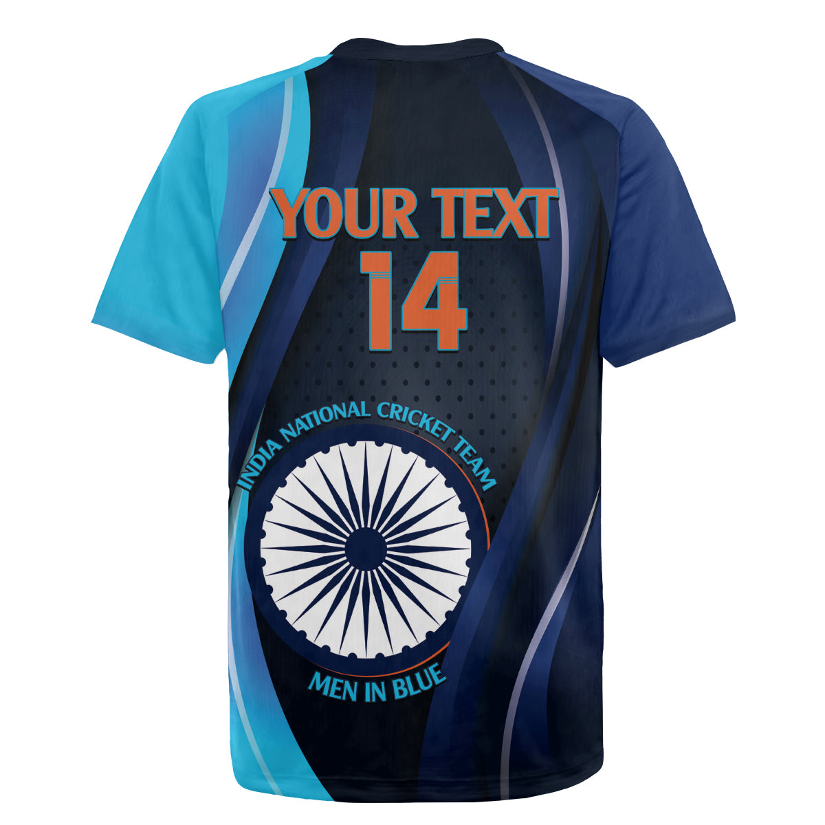 Custom India Cricket Rugby Jersey 2024 World Cup Go Men in Blue - Wonder Print Shop