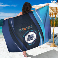 Custom India Cricket Sarong 2024 World Cup Go Men in Blue - Wonder Print Shop