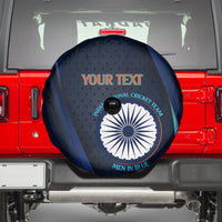 Custom India Cricket Spare Tire Cover 2024 World Cup Go Men in Blue - Wonder Print Shop
