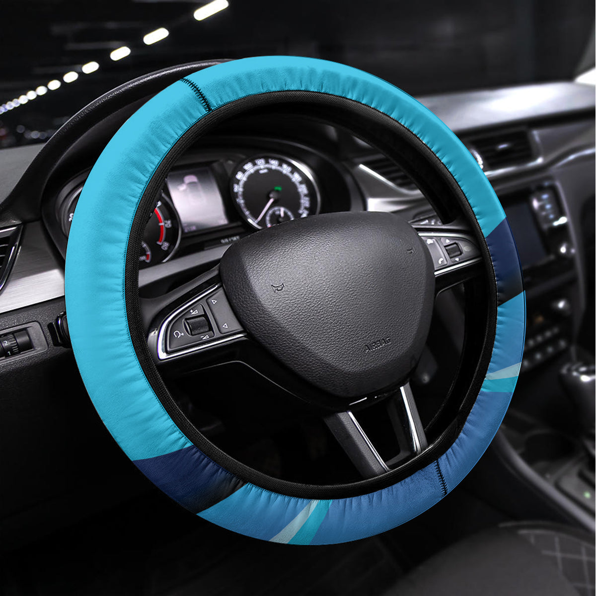 Custom India Cricket Steering Wheel Cover 2024 World Cup Go Men in Blue