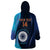 Custom India Cricket Wearable Blanket Hoodie 2024 World Cup Go Men in Blue