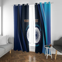 Custom India Cricket Window Curtain 2024 World Cup Go Men in Blue - Wonder Print Shop