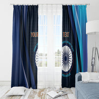 Custom India Cricket Window Curtain 2024 World Cup Go Men in Blue - Wonder Print Shop