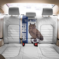 Custom Finland Football Back Car Seat Cover Suomi Come On Huuhkajat