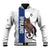 Custom Finland Football Baseball Jacket Suomi Come On Huuhkajat