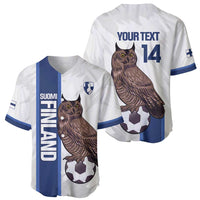 Custom Finland Football Baseball Jersey Suomi Come On Huuhkajat