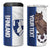 Custom Finland Football 4 in 1 Can Cooler Tumbler Suomi Come On Huuhkajat