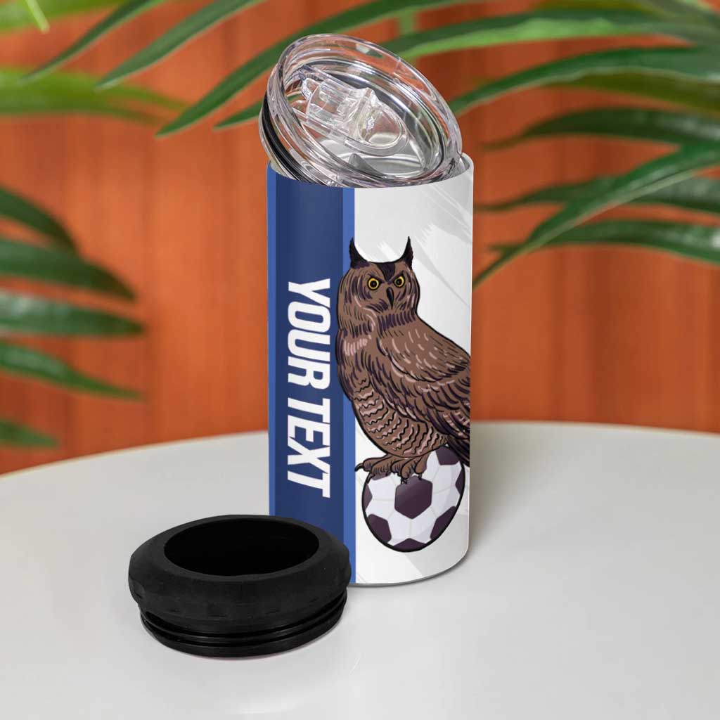 Custom Finland Football 4 in 1 Can Cooler Tumbler Suomi Come On Huuhkajat