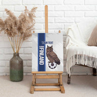 Custom Finland Football Canvas Wall Art Suomi Come On Huuhkajat
