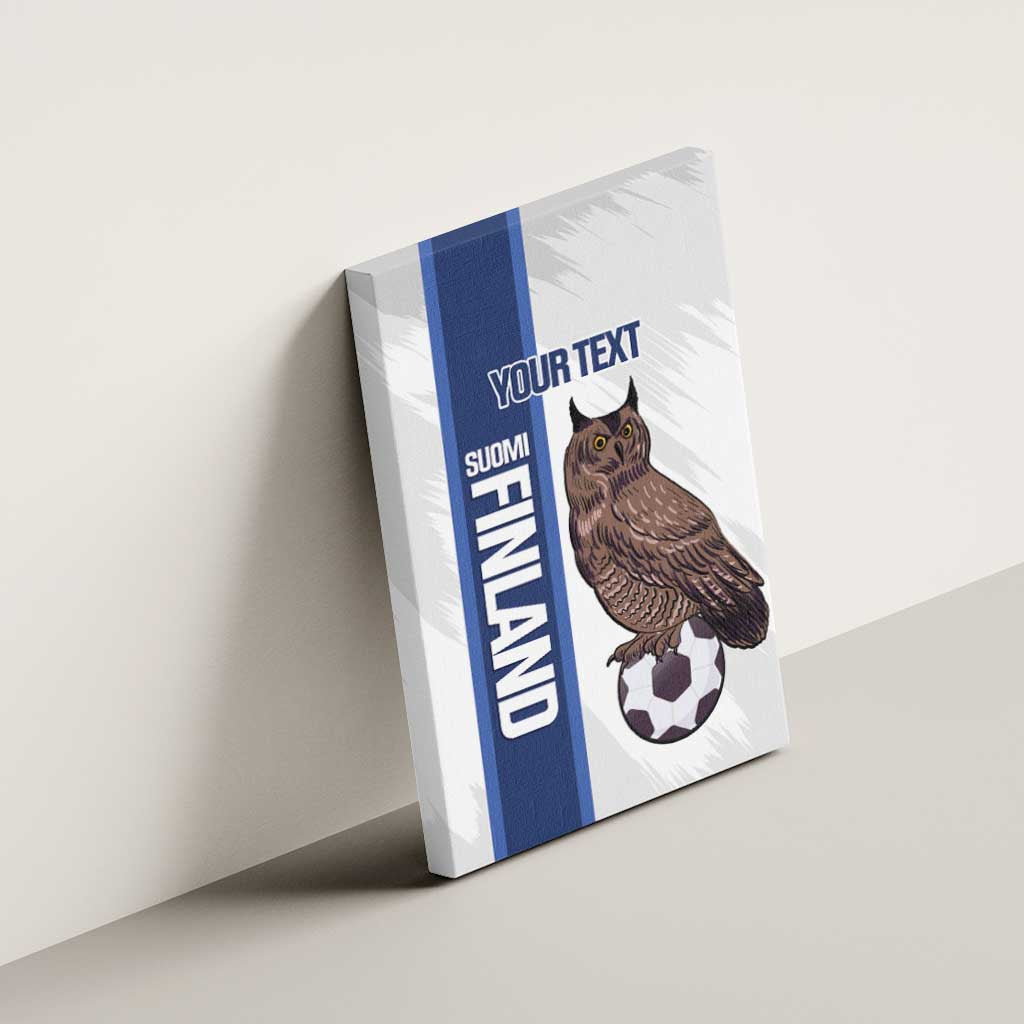 Custom Finland Football Canvas Wall Art Suomi Come On Huuhkajat
