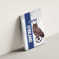 Custom Finland Football Canvas Wall Art Suomi Come On Huuhkajat