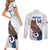 Custom Finland Football Couples Matching Short Sleeve Bodycon Dress and Long Sleeve Button Shirt Suomi Come On Huuhkajat