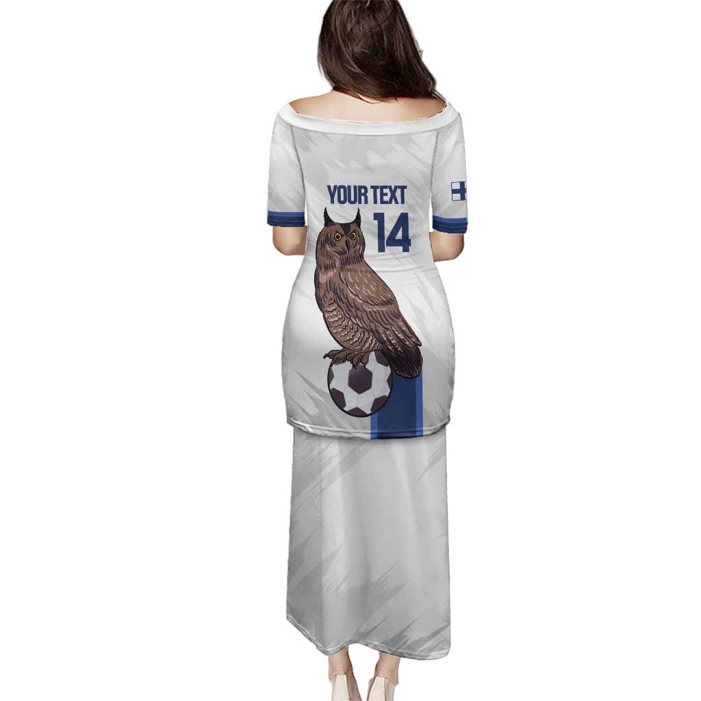 Custom Finland Football Family Matching Puletasi and Hawaiian Shirt Suomi Come On Huuhkajat