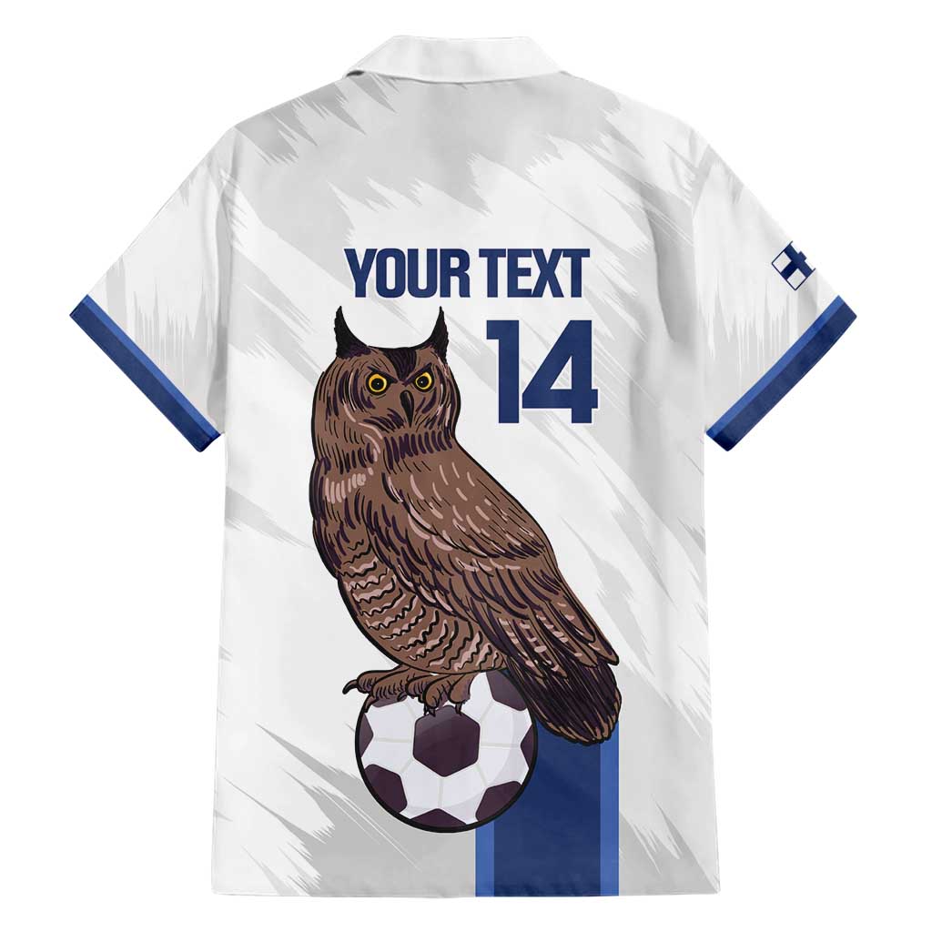 Custom Finland Football Family Matching Short Sleeve Bodycon Dress and Hawaiian Shirt Suomi Come On Huuhkajat