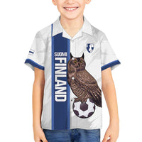 Custom Finland Football Family Matching Summer Maxi Dress and Hawaiian Shirt Suomi Come On Huuhkajat