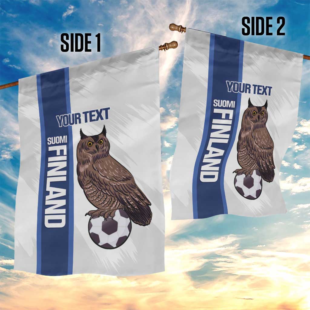 Custom Finland Football Garden Flag Suomi Come On Huuhkajat