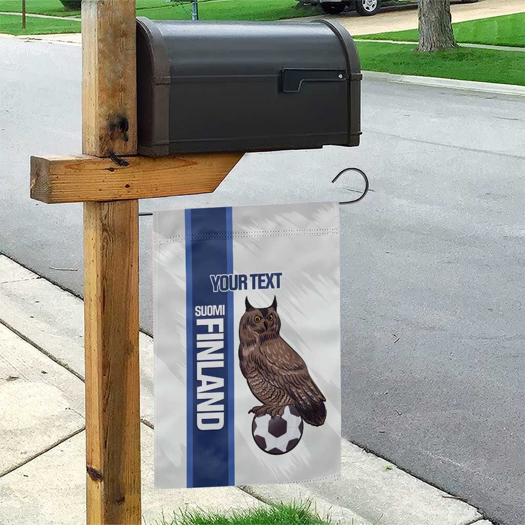 Custom Finland Football Garden Flag Suomi Come On Huuhkajat