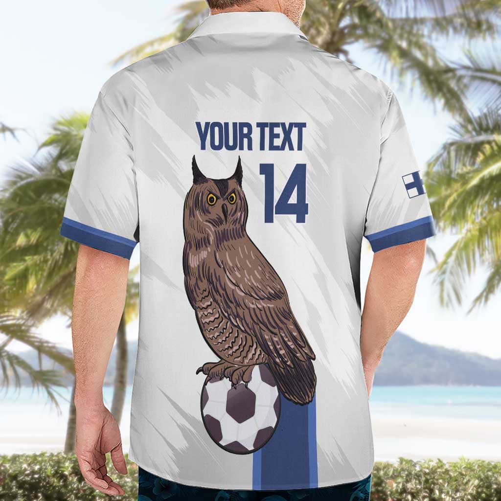 Custom Finland Football Hawaiian Shirt Suomi Come On Huuhkajat