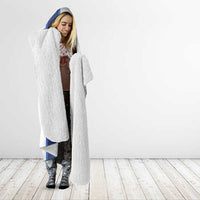 Custom Finland Football Hooded Blanket Suomi Come On Huuhkajat