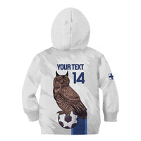 Custom Finland Football Kid Hoodie Suomi Come On Huuhkajat